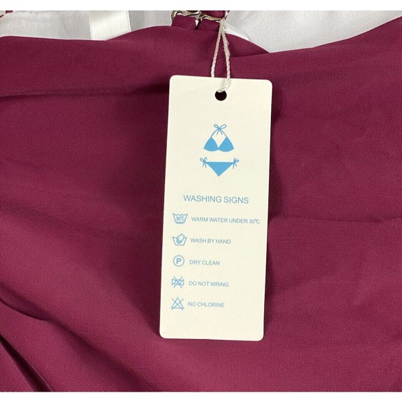 Womens One Piece Swimsuit Small Beachsissi Ruched Cinched Sides Criss Cross Back - Picture 10 of 16